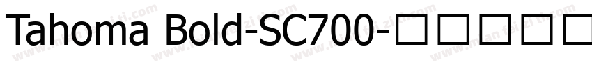 Tahoma Bold-SC700字体转换